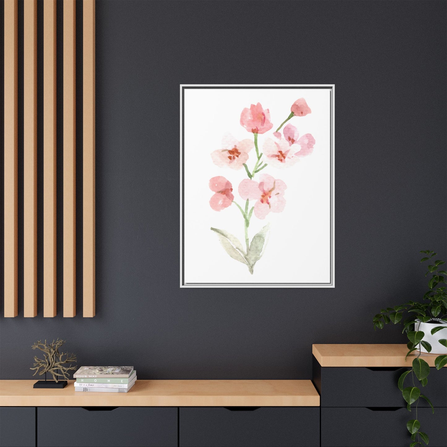 Flowers Collection 3 - Matte Canvas, Framed (Multi-color)