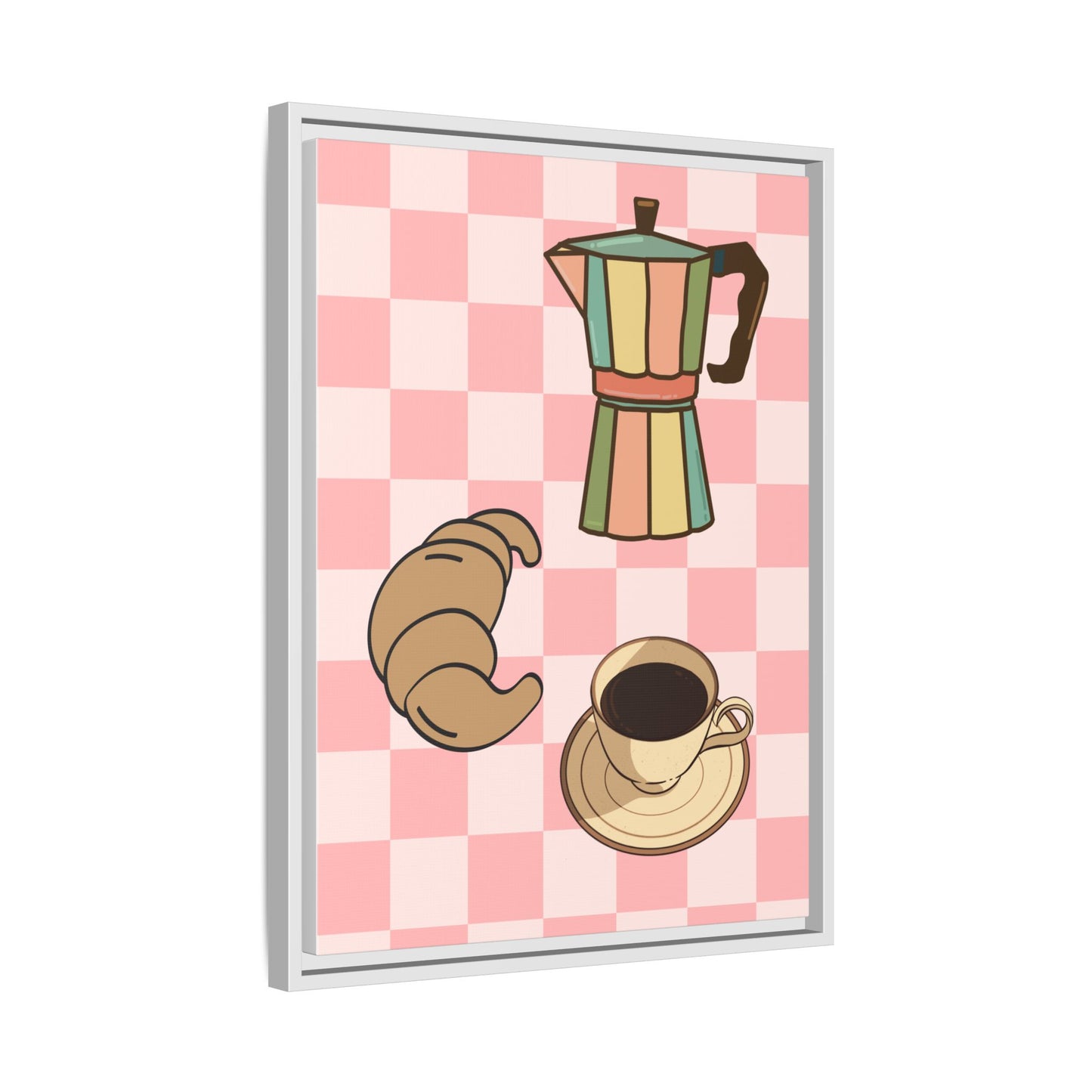 Italy Collection - Happiness - Matte Canvas, Framed (Multi-color)