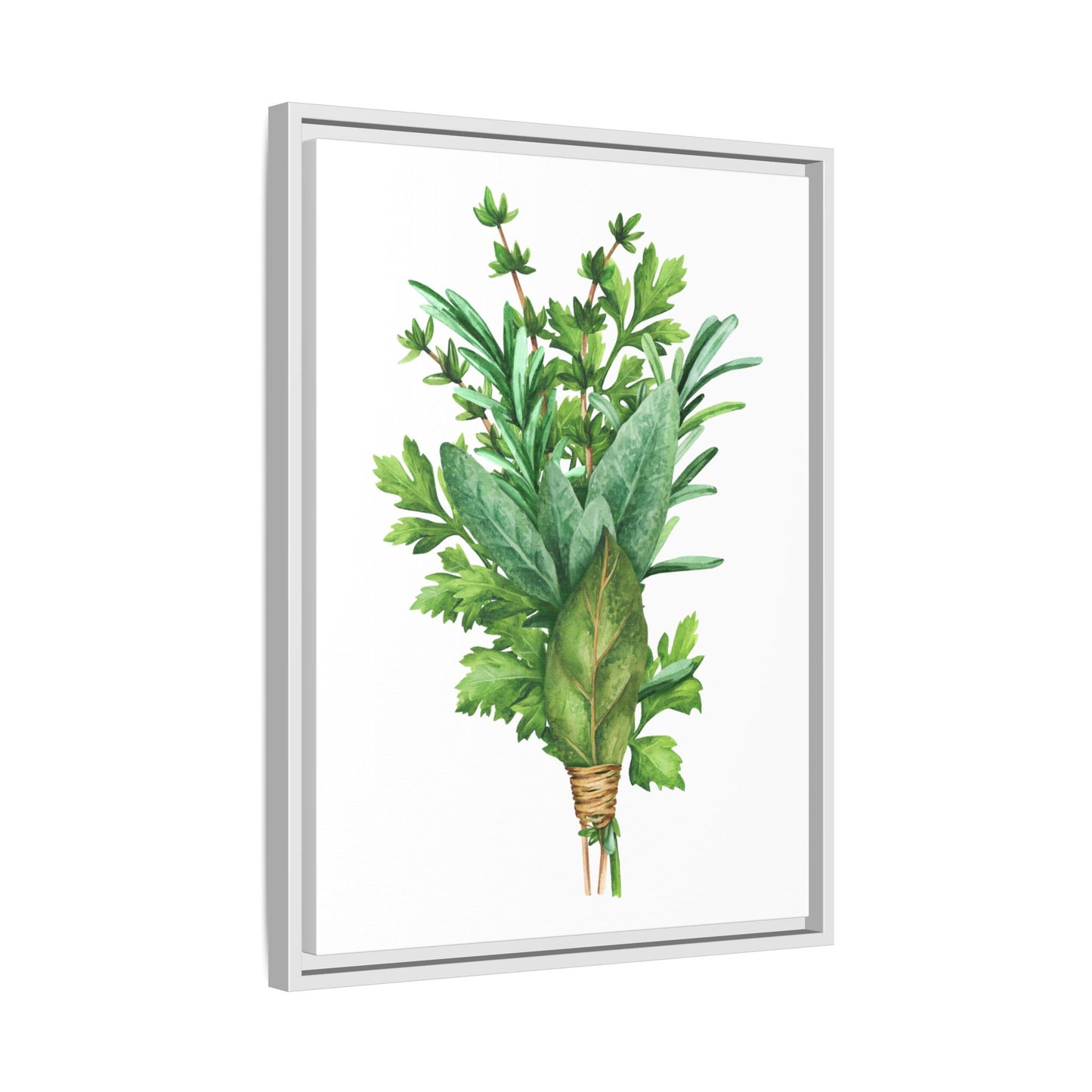 Herbs - Herbs collection - Matte Canvas, Framed (Multi-color)