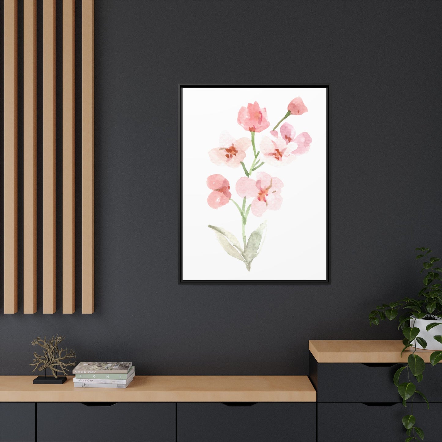 Flowers Collection 3 - Matte Canvas, Framed (Multi-color)