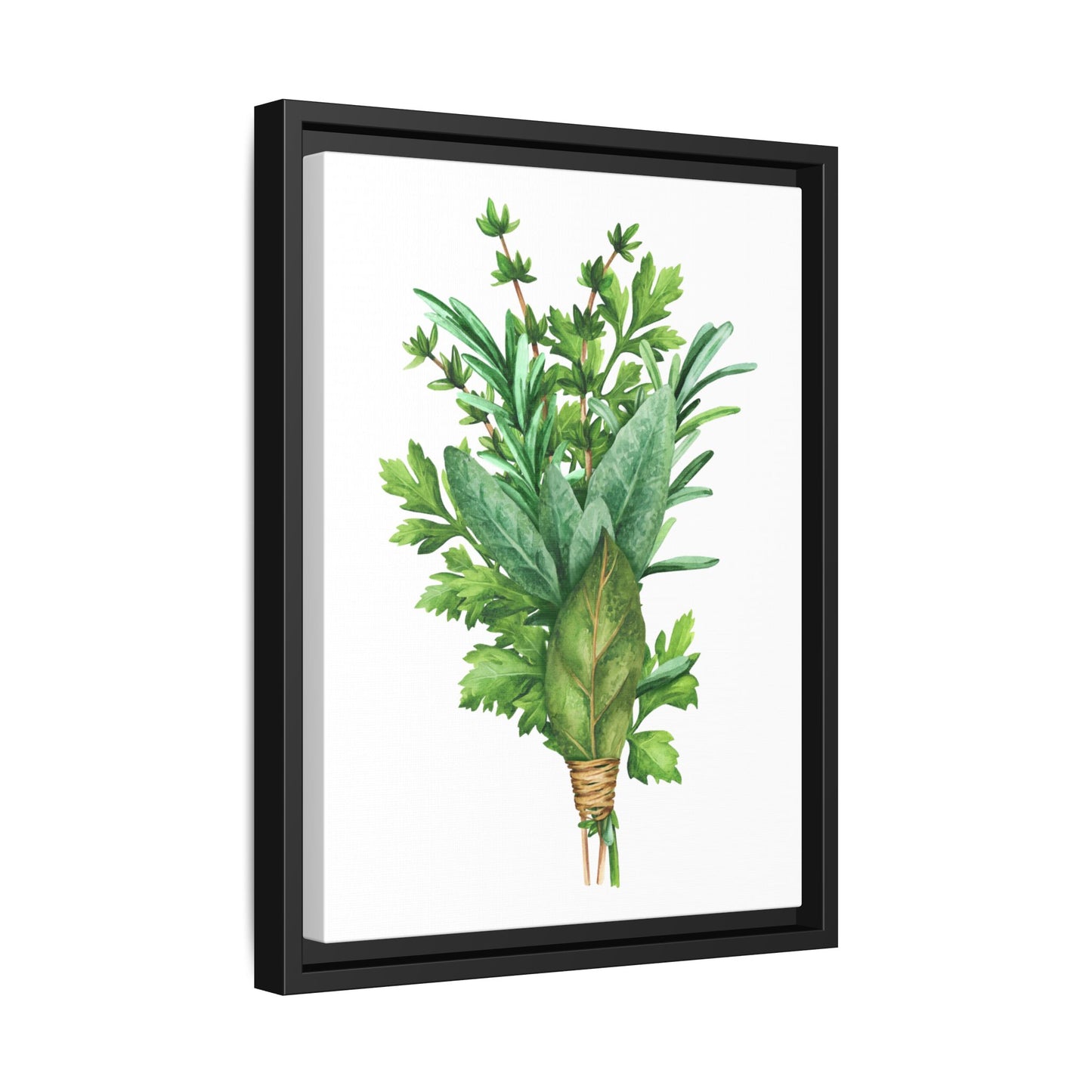 Herbs - Herbs collection - Matte Canvas, Framed (Multi-color)