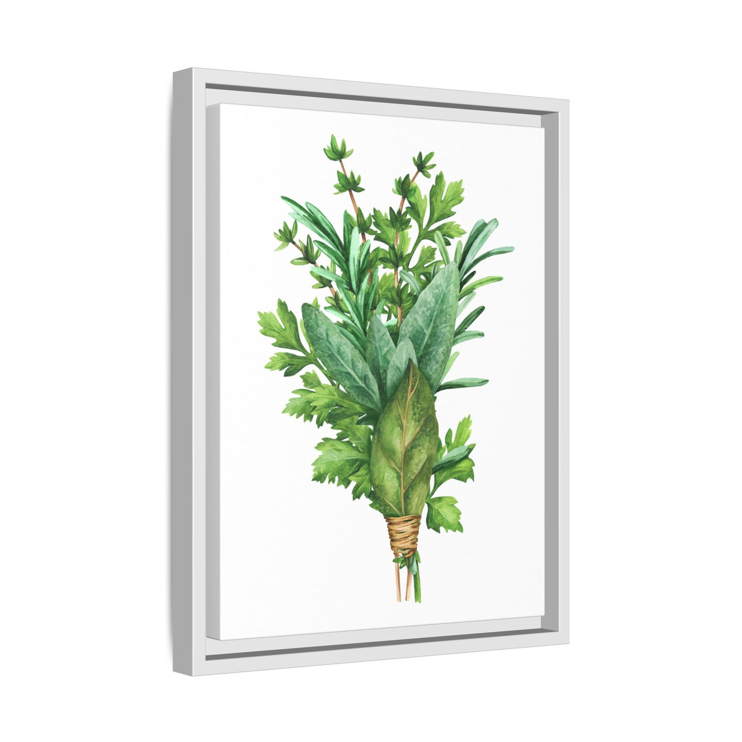 Herbs - Herbs collection - Matte Canvas, Framed (Multi-color)