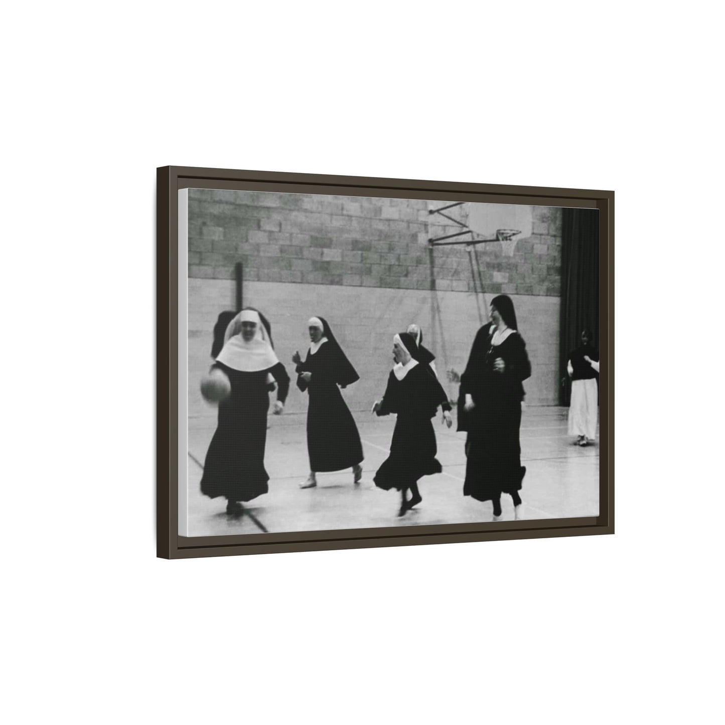 Soccer nuns - Matte Canvas, Framed (Multi-color)