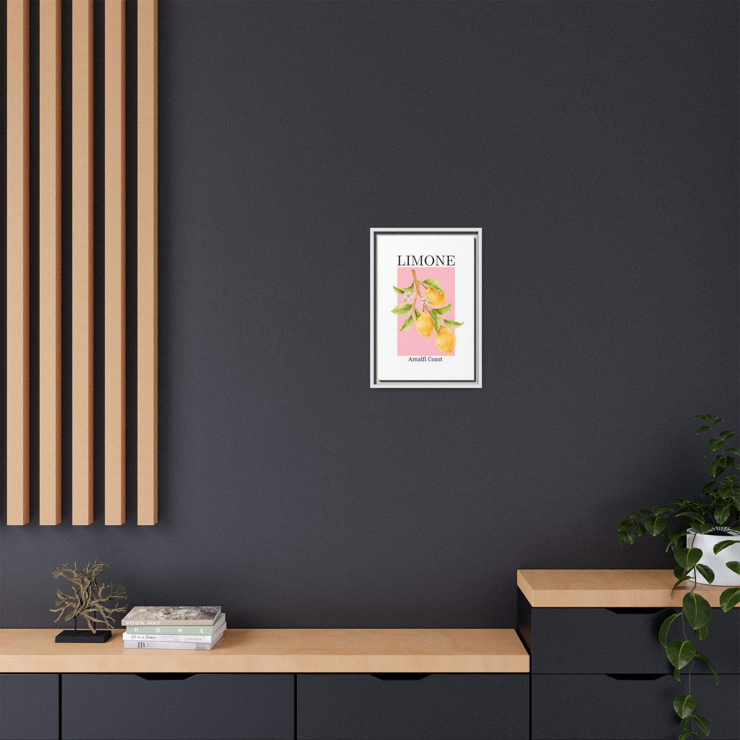 Limone- White background - Matte Canvas, Framed (Multi-color)