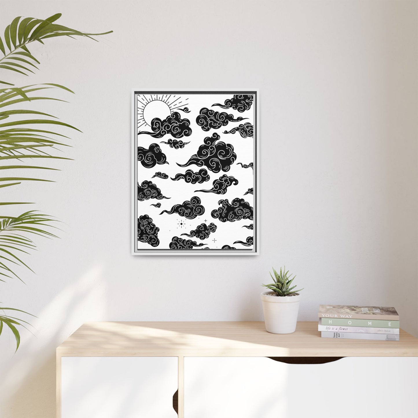 Sky - Matte Canvas, Framed (Multi-color)