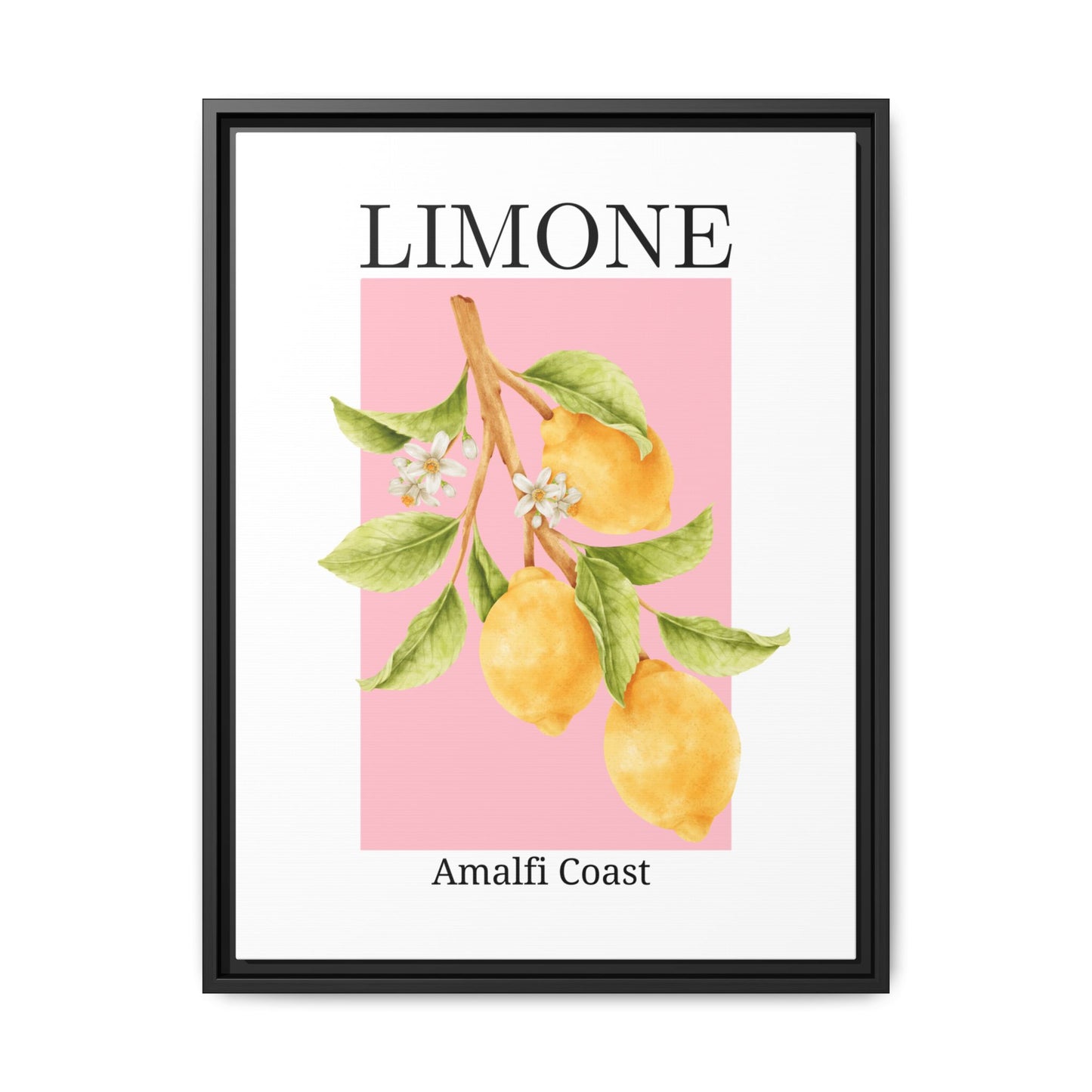 Limone- White background - Matte Canvas, Framed (Multi-color)