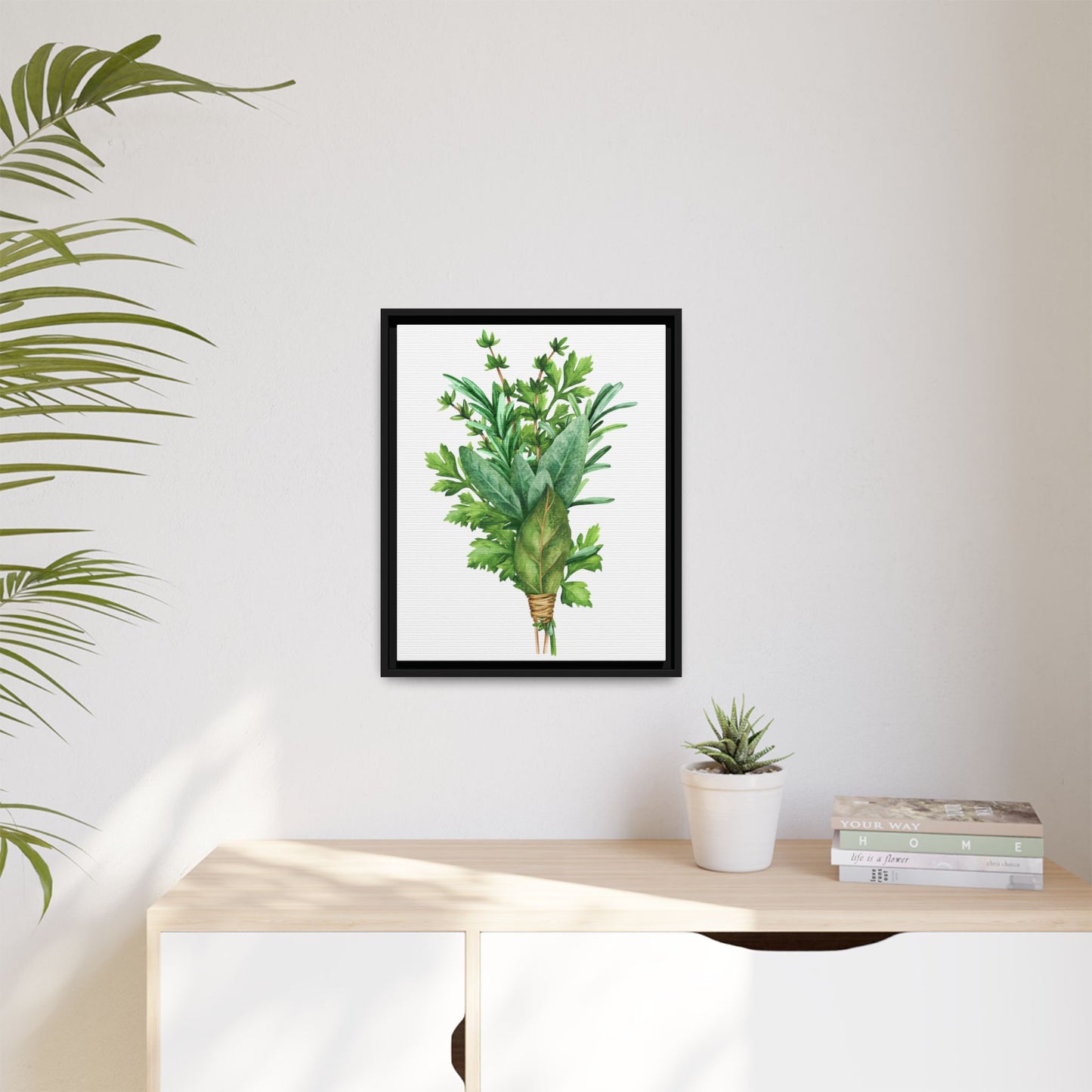 Herbs - Herbs collection - Matte Canvas, Framed (Multi-color)