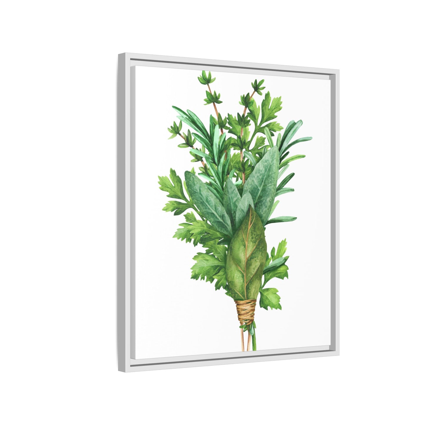 Herbs - Herbs collection - Matte Canvas, Framed (Multi-color)