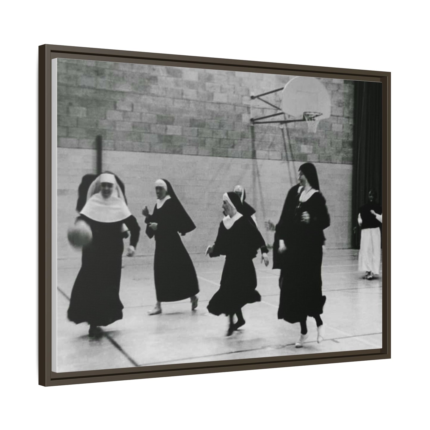 Soccer nuns - Matte Canvas, Framed (Multi-color)