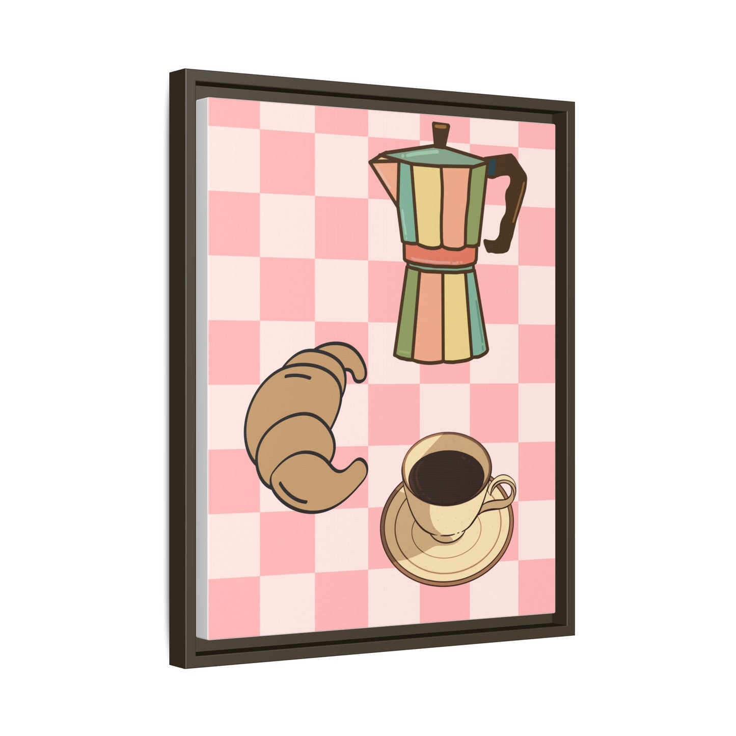 Italy Collection - Happiness - Matte Canvas, Framed (Multi-color)
