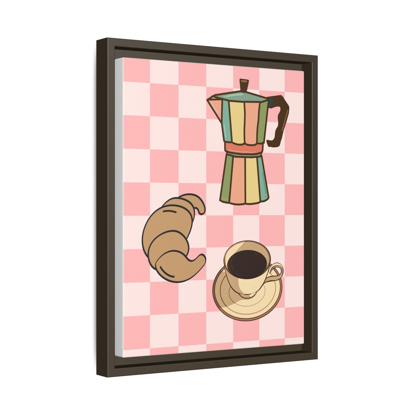 Italy Collection - Happiness - Matte Canvas, Framed (Multi-color)
