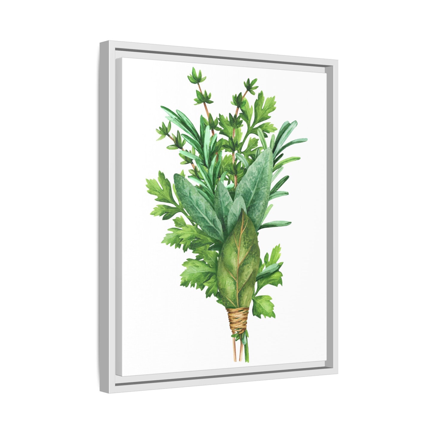 Herbs - Herbs collection - Matte Canvas, Framed (Multi-color)