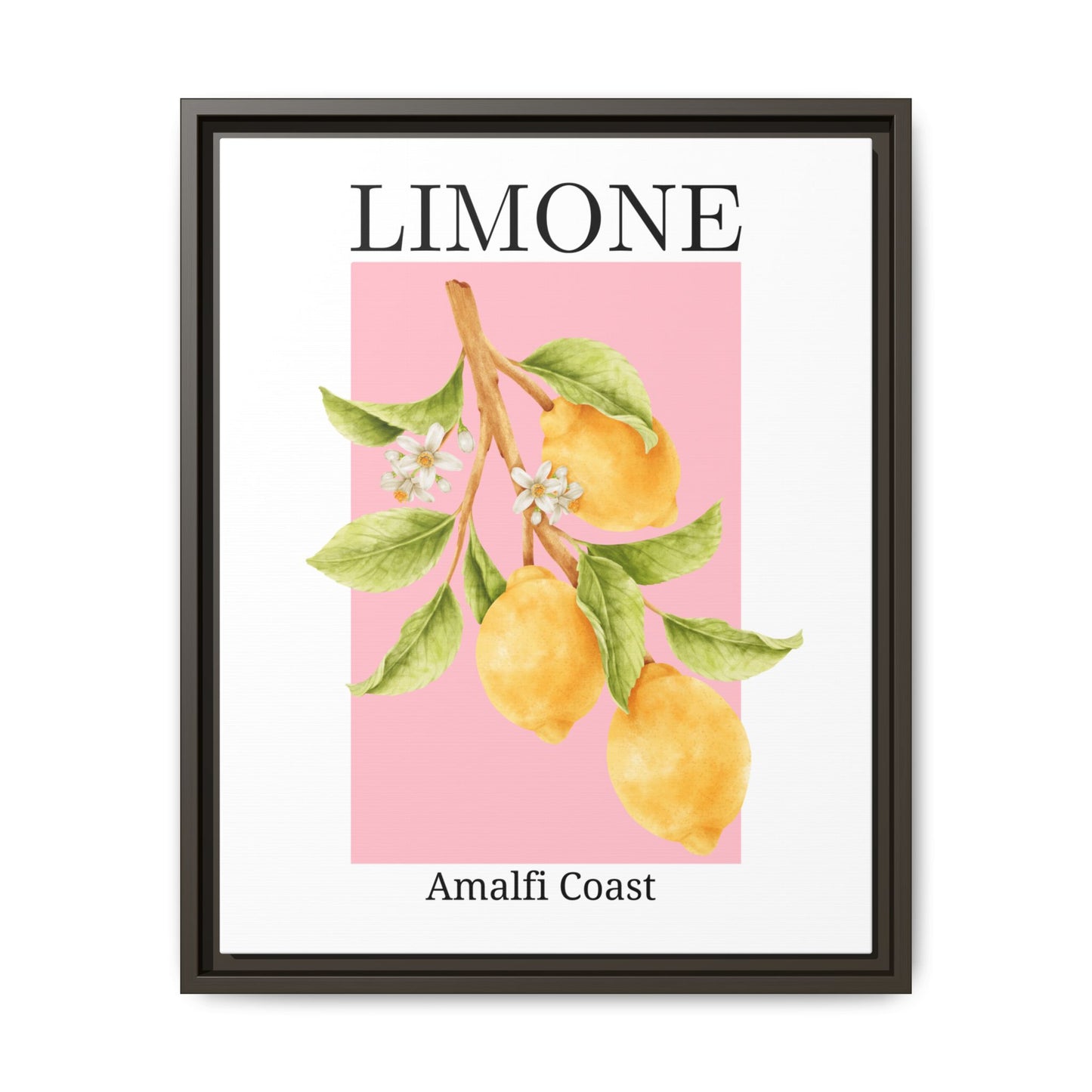 Limone- White background - Matte Canvas, Framed (Multi-color)