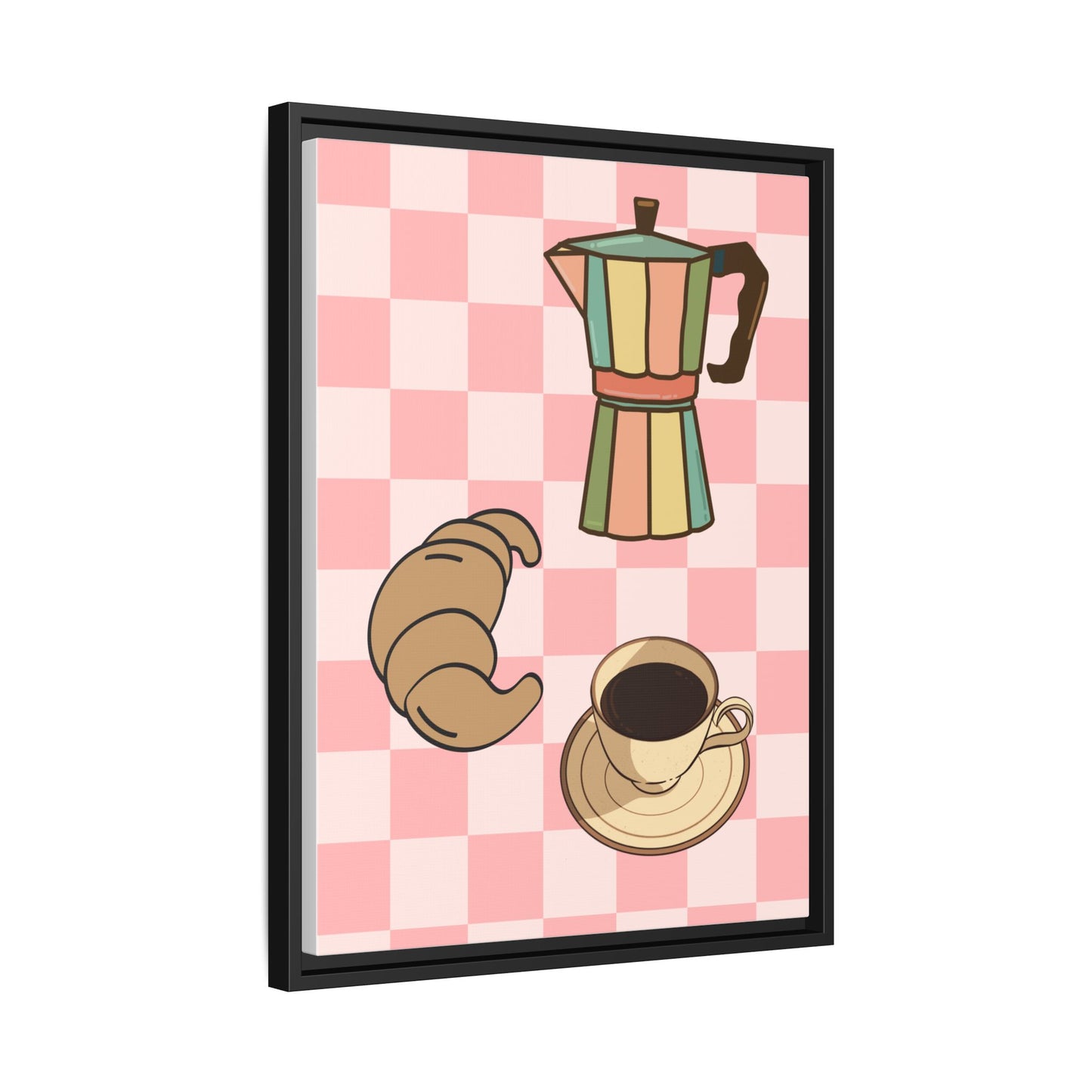 Italy Collection - Happiness - Matte Canvas, Framed (Multi-color)