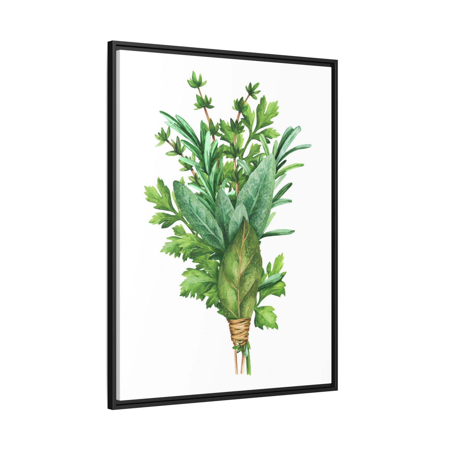 Herbs - Herbs collection - Matte Canvas, Framed (Multi-color)