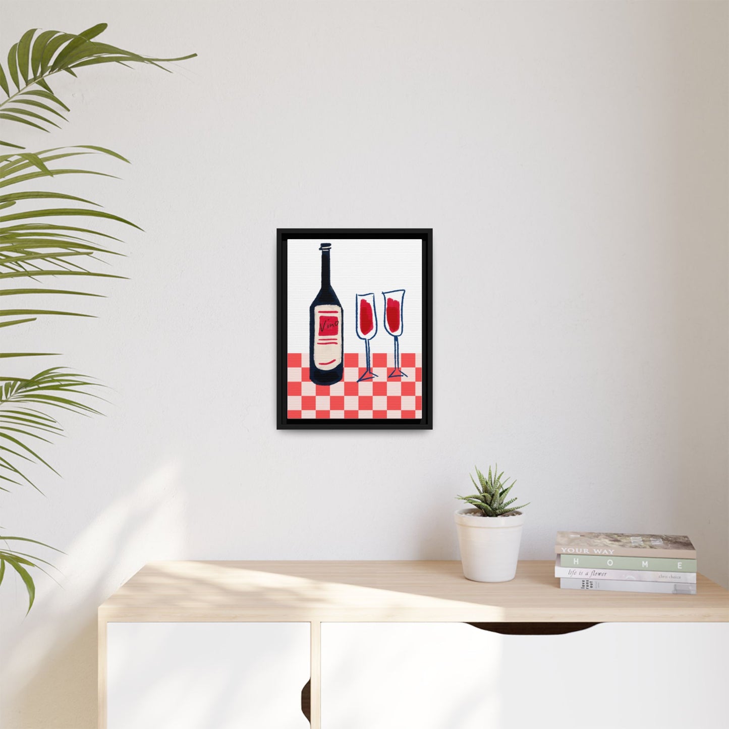 Vino - Matte Canvas, Framed (Multi-color)
