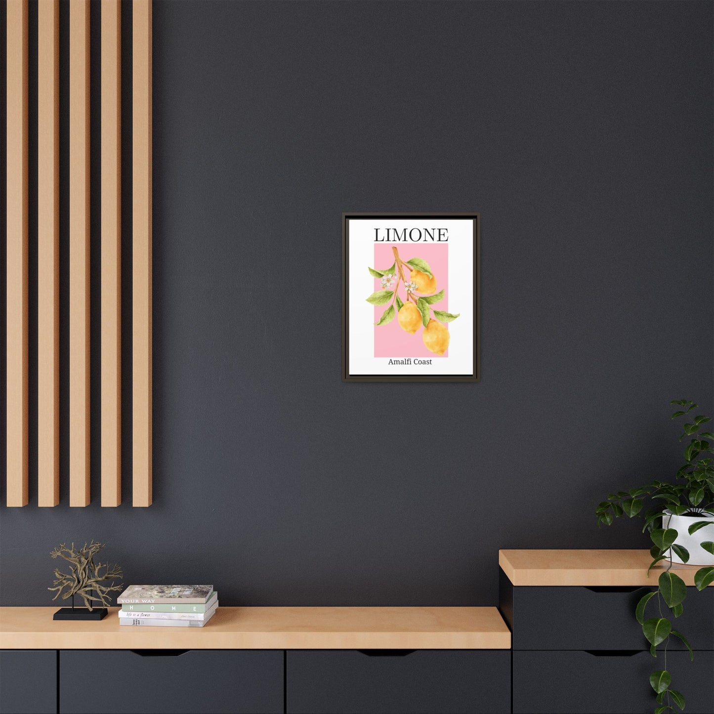 Limone- White background - Matte Canvas, Framed (Multi-color)