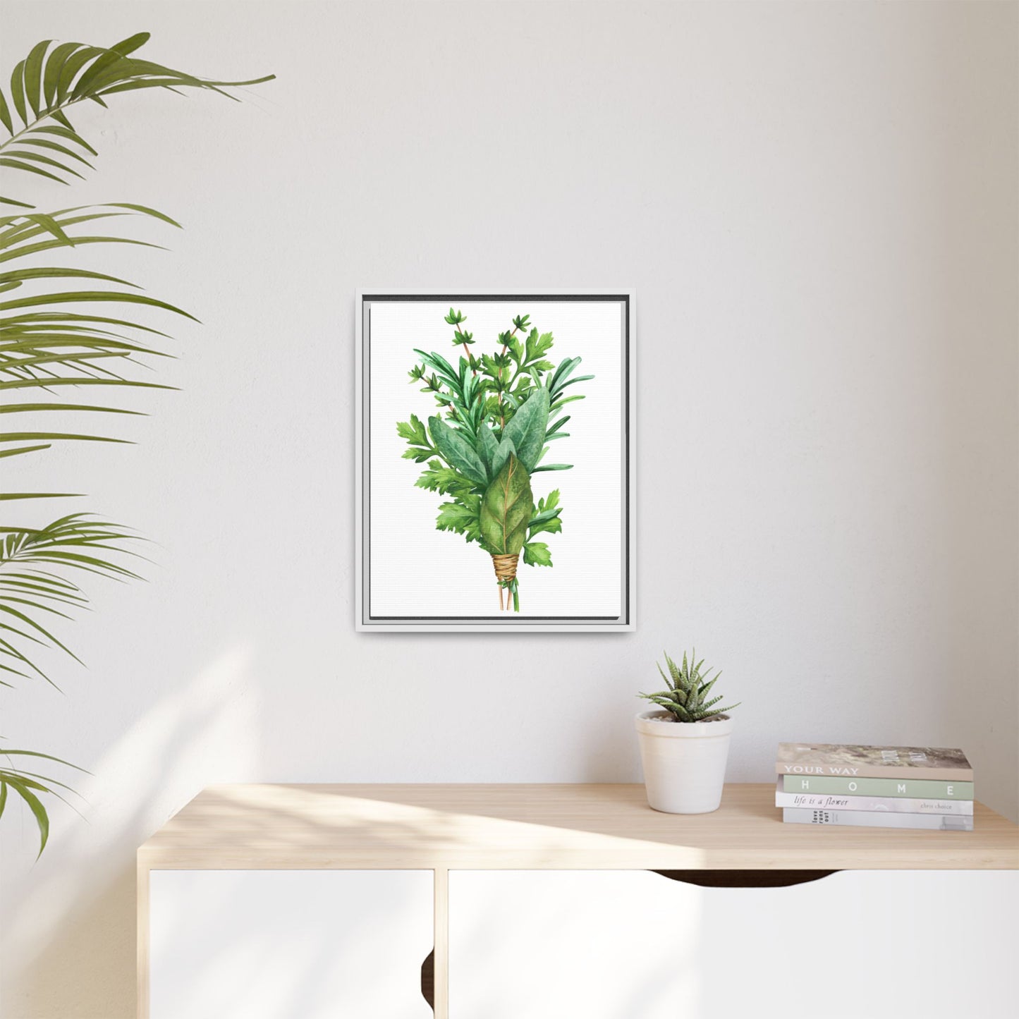 Herbs - Herbs collection - Matte Canvas, Framed (Multi-color)
