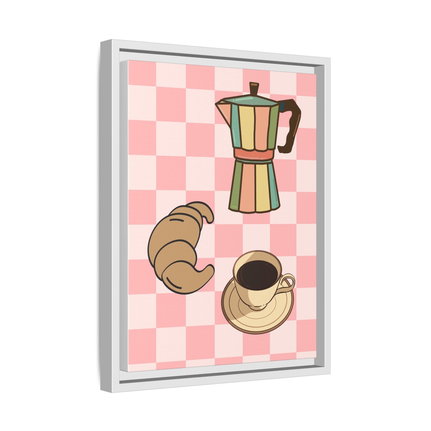 Italy Collection - Happiness - Matte Canvas, Framed (Multi-color)