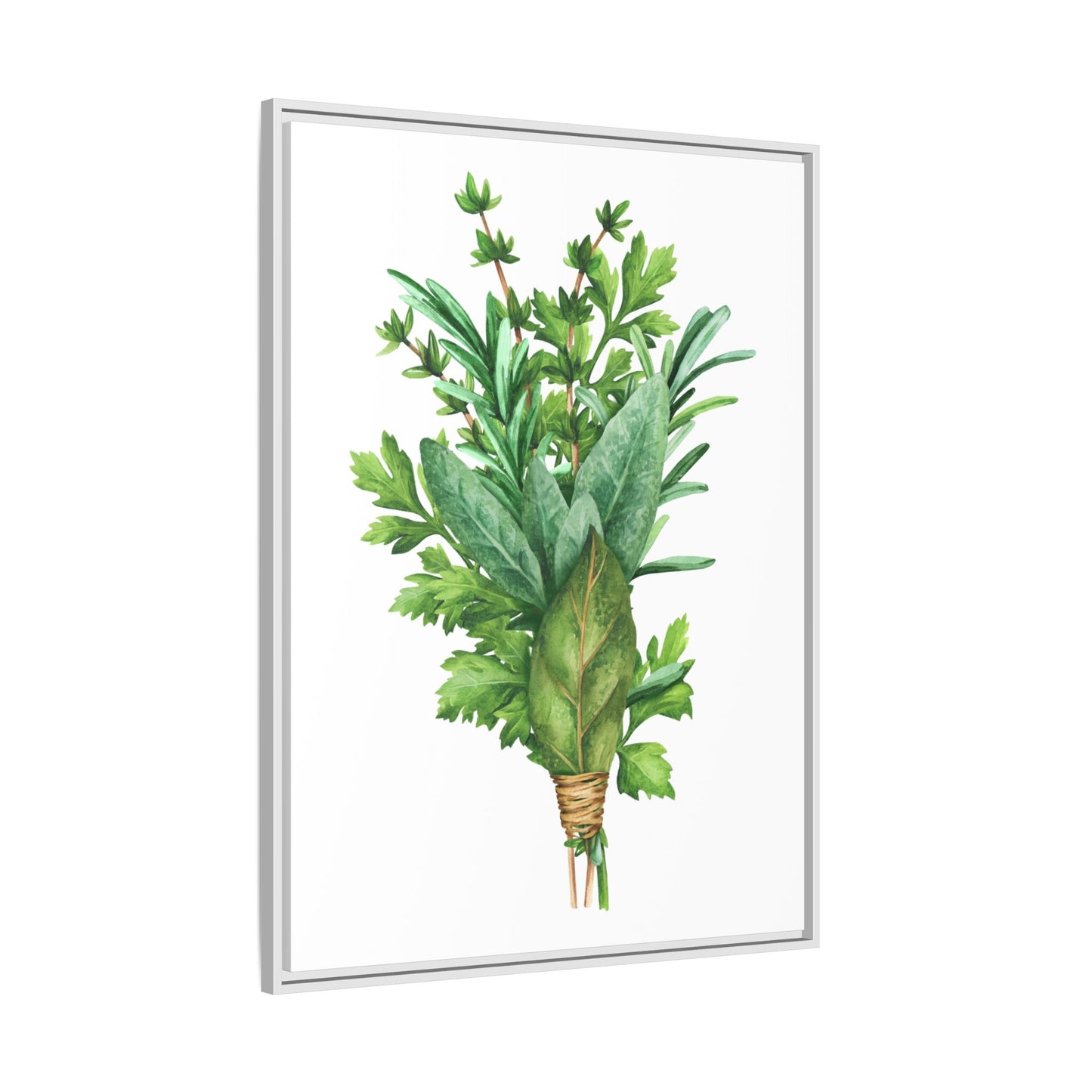 Herbs - Herbs collection - Matte Canvas, Framed (Multi-color)