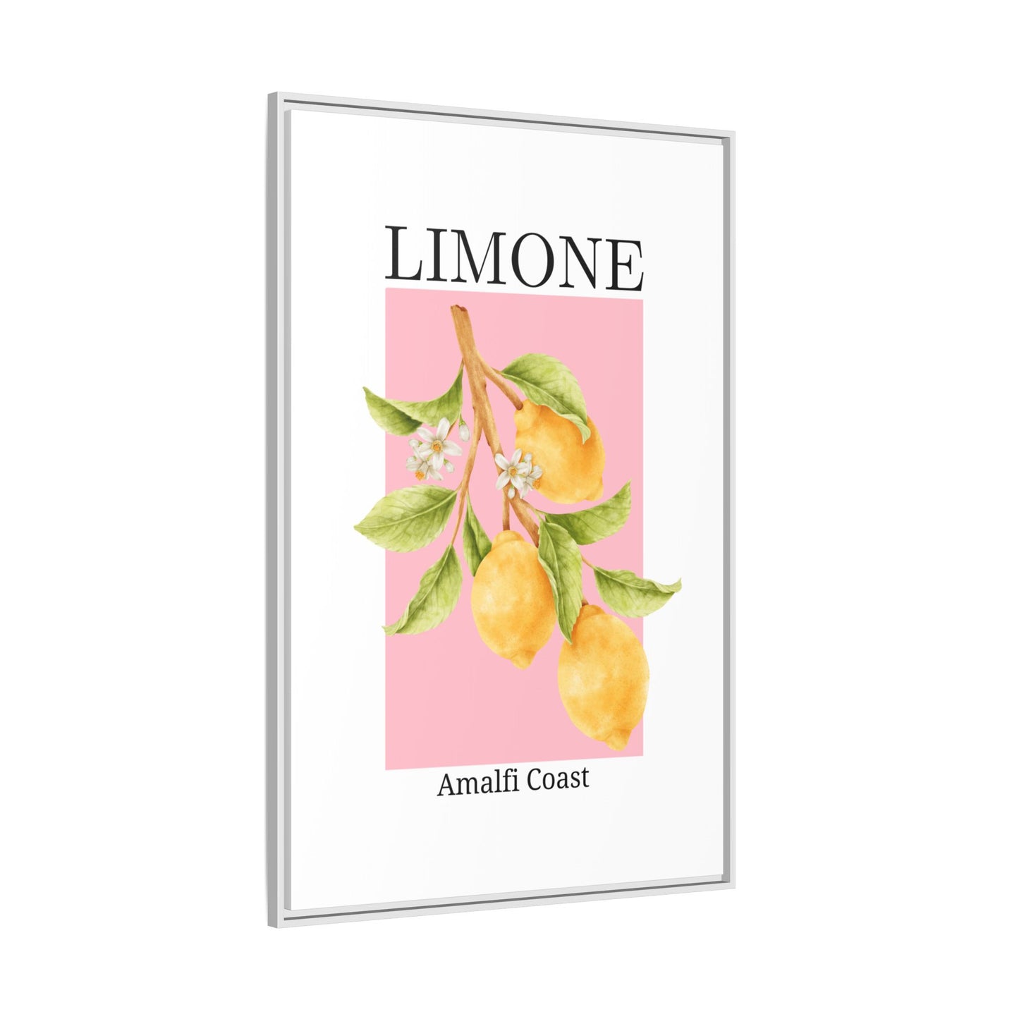 Limone- White background - Matte Canvas, Framed (Multi-color)
