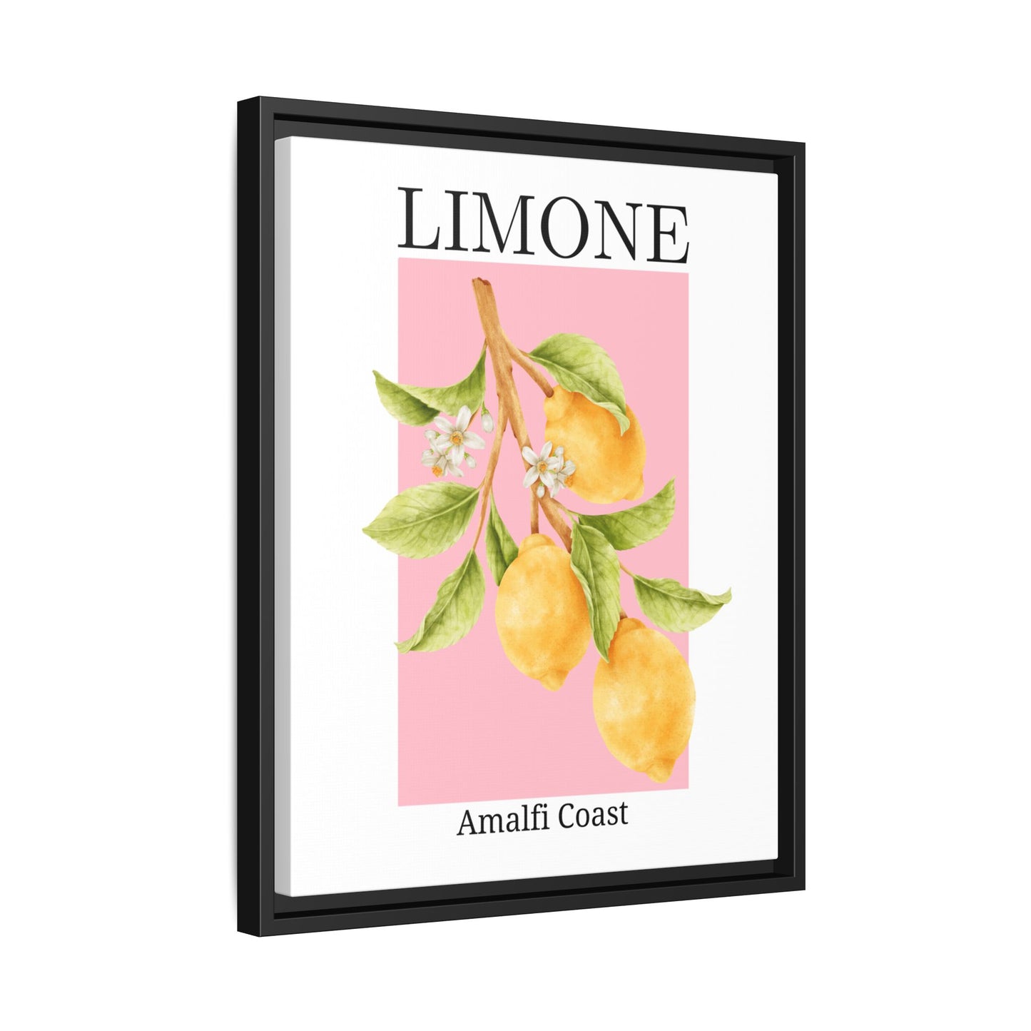 Limone- White background - Matte Canvas, Framed (Multi-color)
