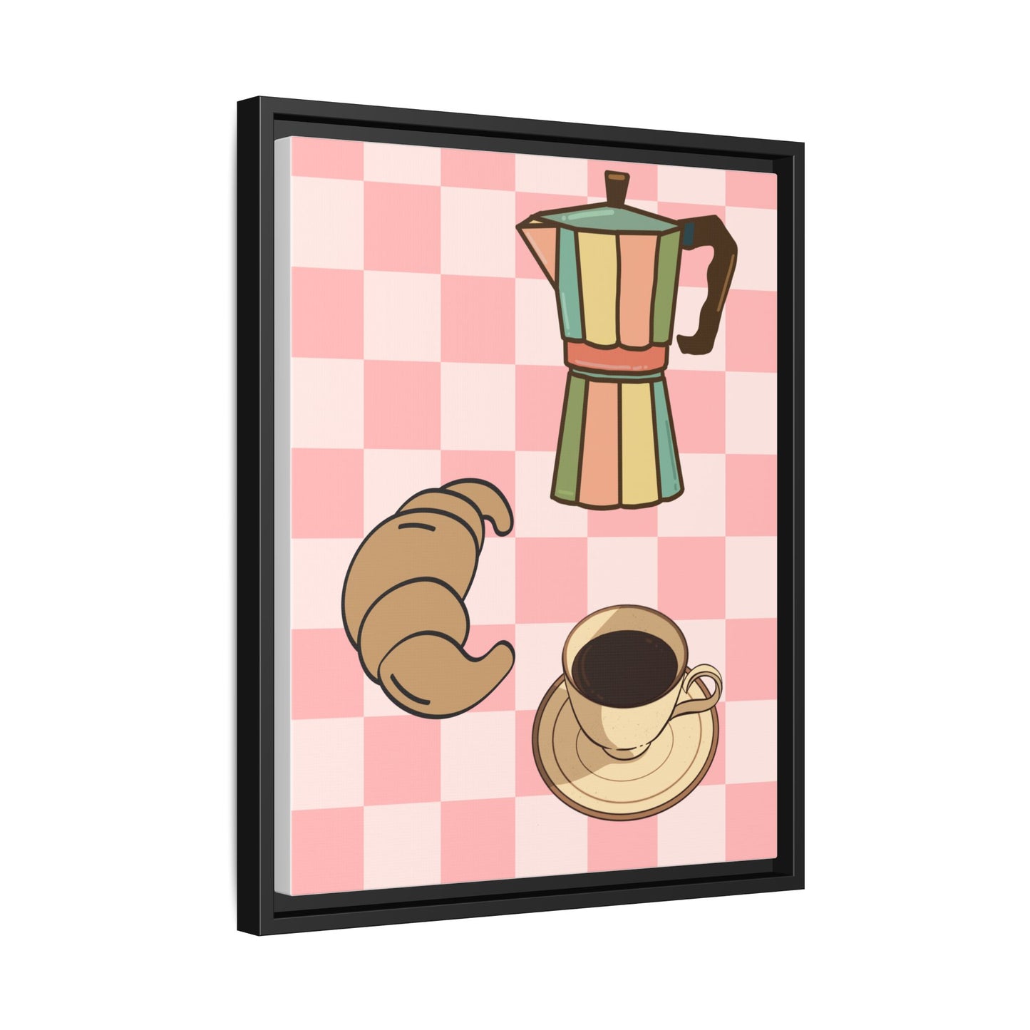 Italy Collection - Happiness - Matte Canvas, Framed (Multi-color)