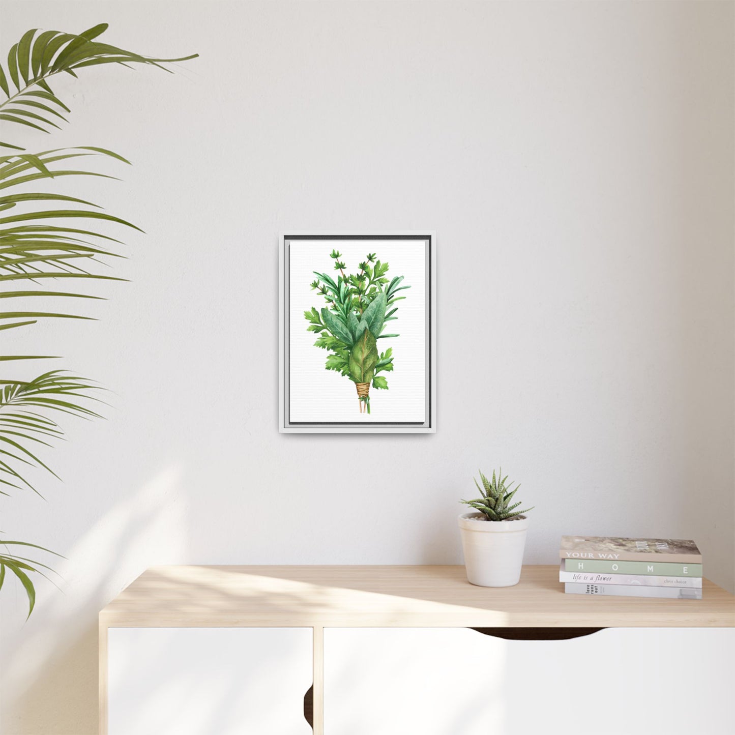 Herbs - Herbs collection - Matte Canvas, Framed (Multi-color)