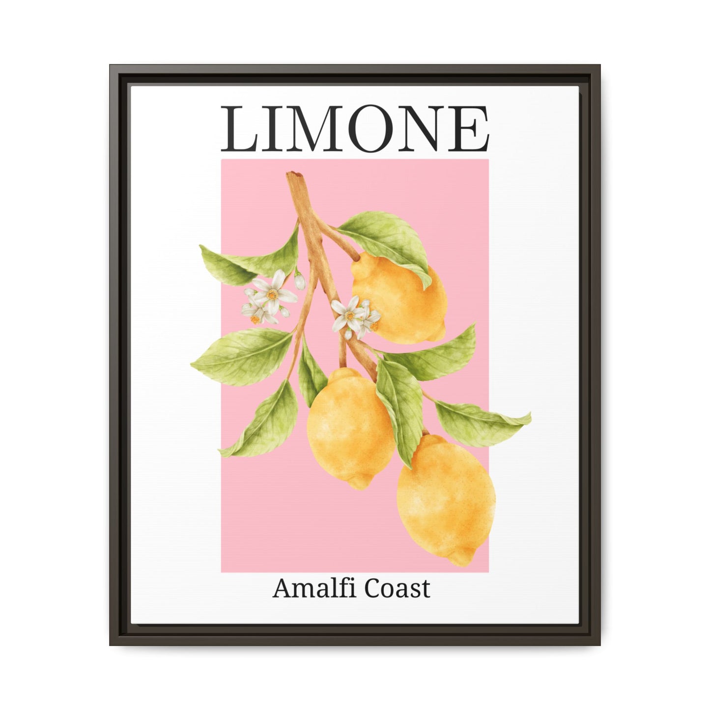 Limone- White background - Matte Canvas, Framed (Multi-color)