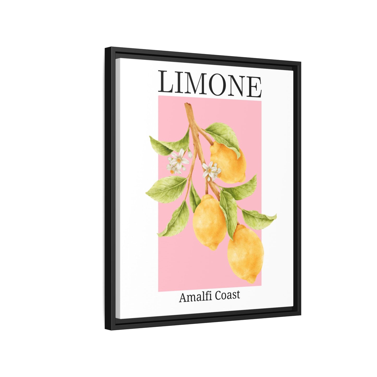 Limone- White background - Matte Canvas, Framed (Multi-color)
