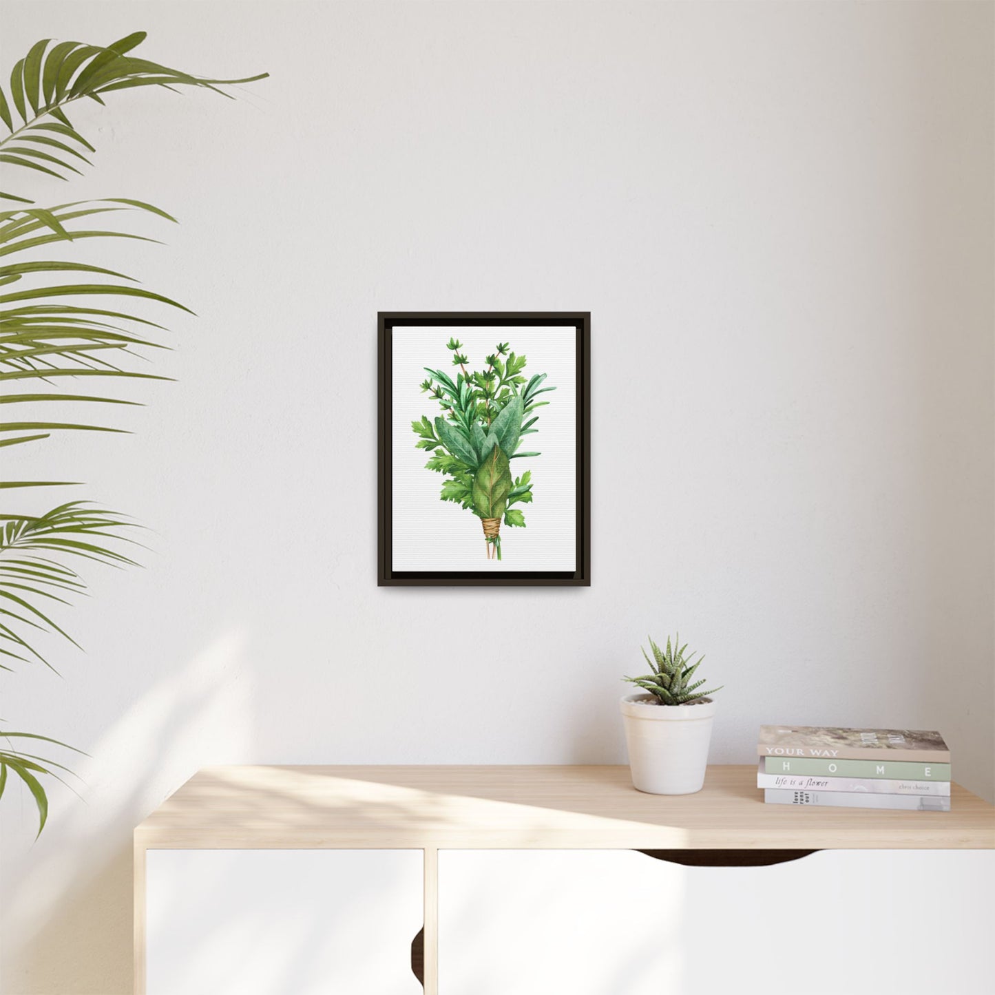 Herbs - Herbs collection - Matte Canvas, Framed (Multi-color)