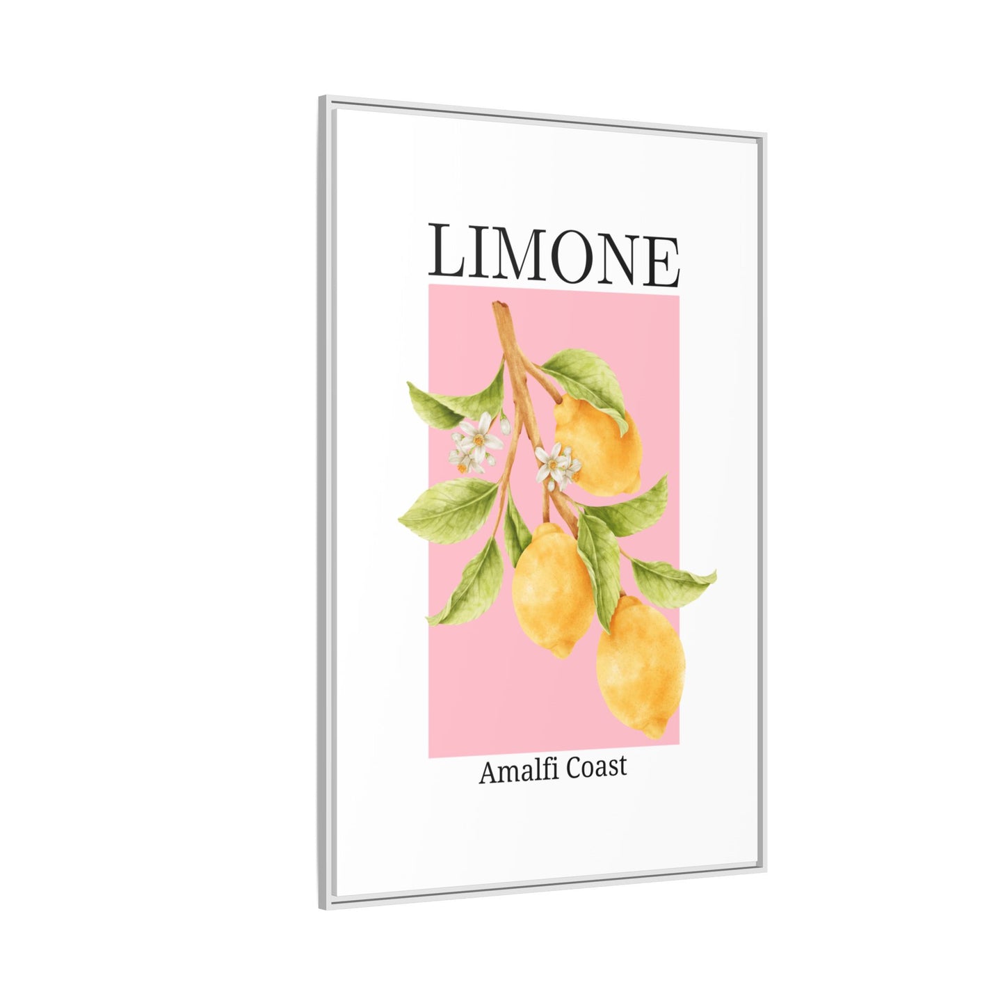 Limone- White background - Matte Canvas, Framed (Multi-color)